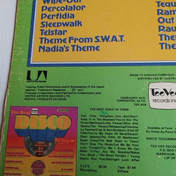 VENTURES 20 Greatest Hits 1977 Tee Vee Records Vinyl LP Canada Import Be… - Picture 3 of 3